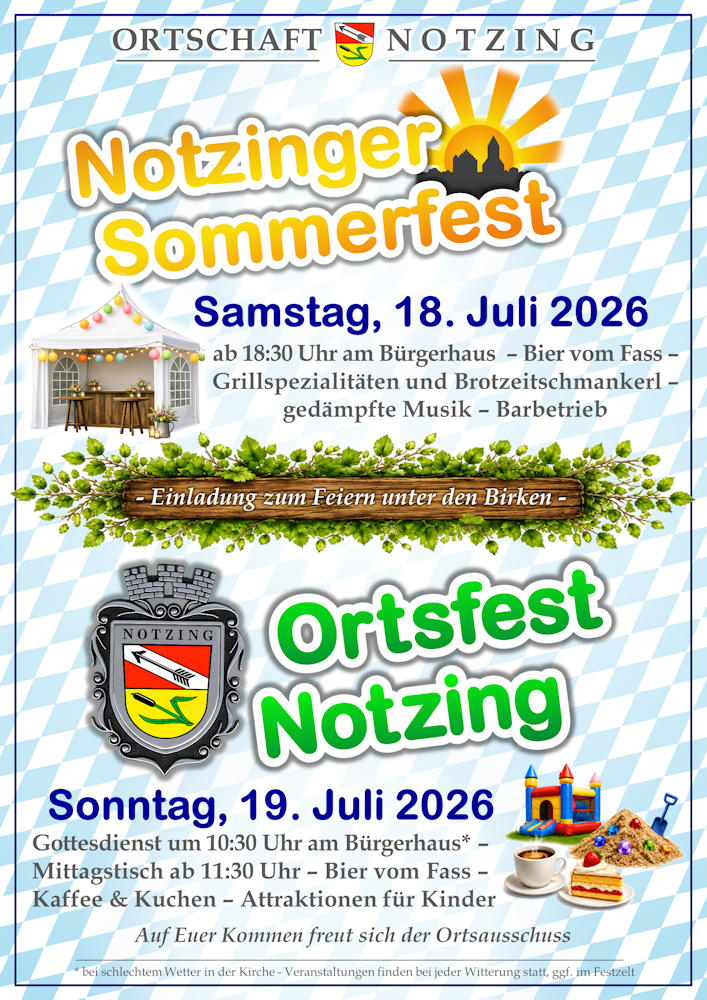 Flyer Ortsfest 2026